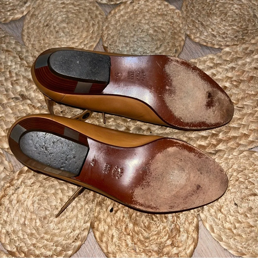 Women's Nando Muzi Grommet Italian Leather Mary Jane Pumps - Picture 7 of 11